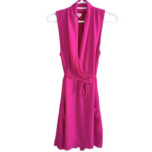 WILFRED /Dress/ Aritzia /Barbie Pink /Sleeveless /MIDI /EUC Pockets SMALL
